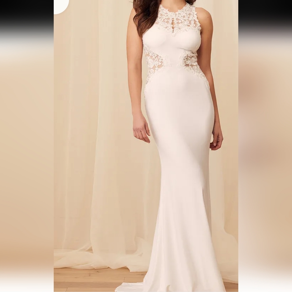 Fated to Forever White Embroidered Mermaid Maxi Dress
